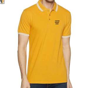 Polos avec logo brodé Polo à double col grande taille polos pour hommes 100% coton de haute qualité grande taille - Product Image 6