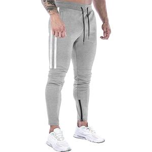 Pantalones de chándal con logotipo personalizado para hombre, pantalón de chándal de vellón, cintura elástica, acampanado, apilado, Hip Hop - Product Image 2