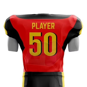 Tenue de football américain durable à manches courtes, fabriquée en tissu polyester et élasthanne, confortable, légère et facile à porter - Product Image 6