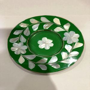 RESIN RED STRIP Wooden <b>Marble</b> Resin Customized Coaster Set With Natural & Customized Color Made in India - Product Image 2