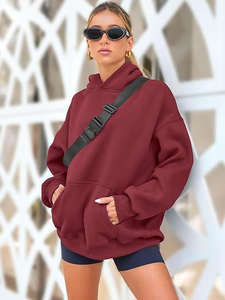 Sudadera con capucha y cremallera completa para mujer, ropa de invierno de algodón y poliéster, ropa de calle, Sudadera con capucha, logotipo personalizado, talla, color, ropa de gimnasio para Fitness - Product Image 4