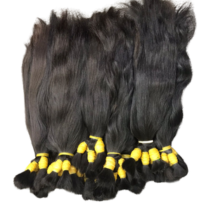 Extensiones de cabello crudo vietnamita virgen 100% Bulk One Donor Hair Weft Grade a 100g Natural Straight VQ Hair - Product Image 1