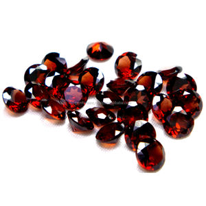 6MM grenat naturel coupé forme ronde vente en gros pierre précieuse Solitaire taille bague grenat rouge du maroc grenat de qualité supérieure - Product Image 5