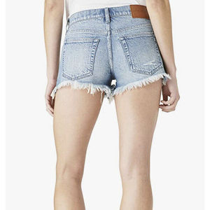 Lucky Brand Shorts in denim da donna a vita alta, strappati, con orlo tagliato, blu, taglie forti, vintage, taglio dritto, con strass, effetto distressed, sexy, taglia 30 - Product Image 2