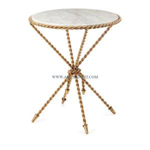 Table basse latérale ronde de conception standard meilleure vente à la main classique Unique nouvelle Table d'intérieur décorative pour la maison élégante - Product Image 5