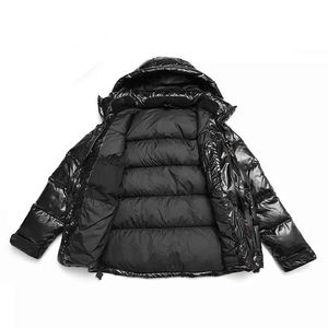 Veste matelassée pour homme en duvet épais, design personnalisé OEM, nouveau style brillant, pour l'hiver - Product Image 4