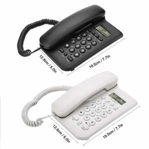 Teléfono <span class=keywords><strong>Fijo</strong></span> con Cable KX-T076 de Doble Sistema (FSK/DTMF), Material ABS, Teléfono <span class=keywords><strong>Fijo</strong></span> para Hogar, Hotel, Oficina, Aplicaciones de Telecomunicaciones - Product Image 2