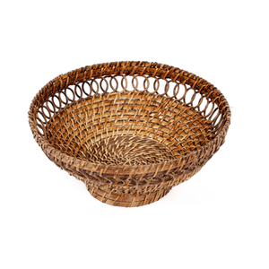 Bandeja de mimbre ecológica para servir postres, bandeja tejida de aspecto único con soporte, precio barato de Vietnam - Product Image 4