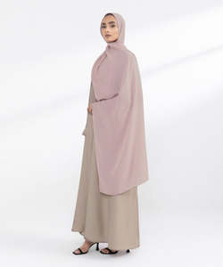 เสื้อผ้าชาติพันธุ์2025สูงสำหรับสตรีมุสลิมผ้าฮิญาบระบายอากาศน้ำหนักเบาระบายอากาศได้มีโลโก้ตามต้องการ - Product Image 5