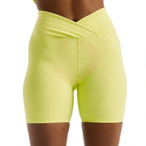 Pantalones Cortos de Yoga para Mujer, Transpirables, Ecológicos, de Secado Rápido, con Logotipo y Diseño Personalizados, Cintura Alta, Efecto Push-Up - Product Image 1
