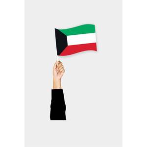 Custom 3x5ft Kuwait <b>Pocket</b> Flag Digital Printing Cotton <b>Plastic</b> Silk Material Custom Logo for Automotive Insurance Education - Product Image 1
