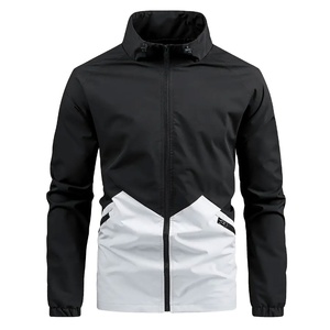 Veste coupe-vent en toile pour homme, style tendance, col montant, imperméable, respirante, à capuche, veste d'hiver, personnalisable, vente en gros, 2026 - Product Image 1