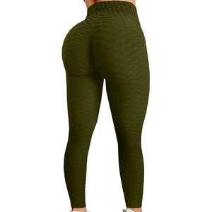 Pantalones de Yoga para ejercicio de levantamiento de cadera de burbuja para mujer, Fitness para mujer, correr, cintura alta, gimnasio, Fitness, deportes - Product Image 5