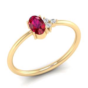 Bijoux REYES de luxe, design en argent sterling 925, certifié GRA, moissanite, magnifique coupe ovale, 0,5 rubis, pierre précieuse, cadeau - Product Image 2