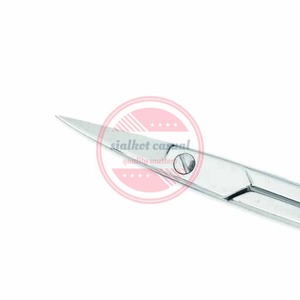 Tijeras para cutículas de uñas de punto curvo doble Tijeras de manicura personalizadas de acero inoxidable - Product Image 4