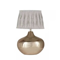 Lampe en forme de pot de qualité supérieure vaisselle martelée lampe de nuit de chevet en gros bas prix d'usine vaisselle d'éclairage en métal