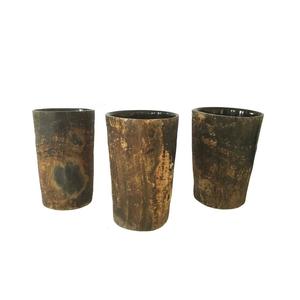 100% Vase à fleurs en corne de buffle 3 pièces Vase à fleurs en corne naturelle pour la décoration de la maison et les mariages - Product Image 1