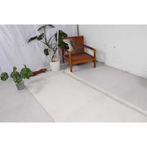 พรมขนาด 3.5x9.9 ฟุต, พรมวินเทจตุรกี, พรมขนสัตว์สีขาวลายนามธรรม - Product Image 2