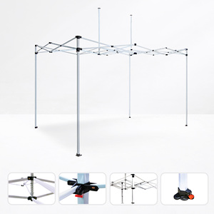 Waterproof <b>PC</b> Aluminum Frame Pop-Up Tent Logo Advertising Print-Hex Banner <b>Stands</b> for Outdoor Events Exhibitions Trade Shows - Product Image 3