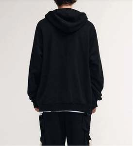 Sudadera con capucha y cremallera completa personalizada para hombre al por mayor de fábrica con diseño vintage serigrafía servicio OEM disponible - Product Image 2