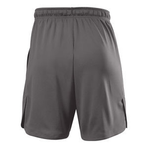 Shorts décontractés pour hommes en polyester, shorts de sport de baseball pour hommes, shorts d'été à taille élastique, amples, unis, longueur genou. - Product Image 2