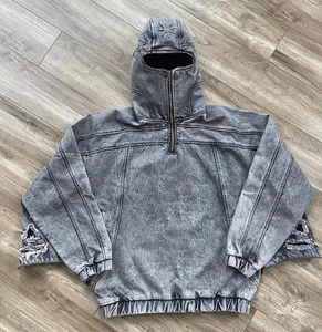 Fashion Classic <b>Sherpa</b> Fleece Warm Windproof <b>Men</b> Winter Jacket Splicing Long Sleeve Zipper Design Plush Jacket <b>Sherpa</b> <b>Hoodie</b> - Product Image 2