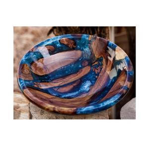 Bol décoratif de luxe en résine, surface brillante, finition polie, parfait pour la décoration de la table à manger ou du salon. - Product Image 2