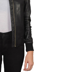 แจ็กเก็ตนักบินสำหรับผู้ชายและผู้หญิงน้ำหนักเบาสีทึบระบายอากาศได้ดีสำหรับฤดูหนาว - Product Image 2