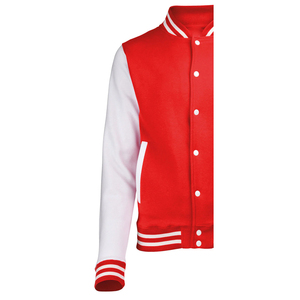Veste universitaire en cuir véritable sur mesure, vente en gros d'usine, conception OEM, respirante, coupe-vent, haute qualité, broderie sur le devant pour hommes - Product Image 6
