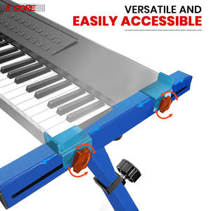 5 Core Keyboard <b>Stand</b> Z Shape Adjustable Foldable Heavy Duty Key Board Piano DJ <b>Controller</b> <b>Stands</b> - Product Image 6