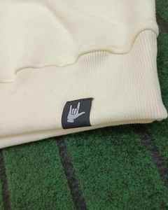 Pulls à capuche unisexes multicolores à imprimé bouffant, brodés, en molleton de coton épais, oversize, à épaules tombantes, pour l'hiver - Product Image 4