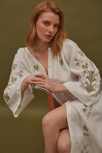 Venta caliente diseño de moda vestido Multicolor sol flor bordado ropa de playa moda mujer mexicana vestido para fiesta de verano vacaciones - Product Image 2