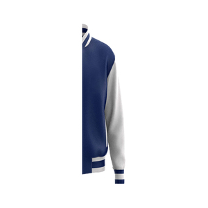 Veste universitaire en cuir véritable sur mesure, vente en gros d'usine, conception OEM, respirante, coupe-vent, haute qualité, broderie sur le devant pour hommes - Product Image 5