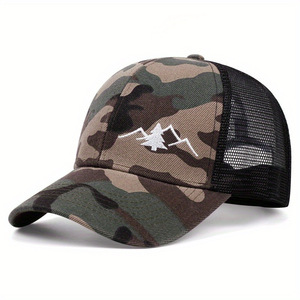 Gorra de camionero personalizada de alta calidad con elegante parche tejido bordado 3D malla de lona para deportes al aire libre-para ciclismo y playa - Product Image 3