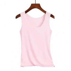 Nouveau été Design débardeur 1OO % coton bio femmes chemise décontracté respirant tendance Gym femme course maillots - Product Image 5