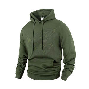 Sudadera con capucha gruesa informal para hombre, sudadera holgada de Color sólido, sudaderas con capucha de manga larga, Otoño Invierno y primavera, cálido para exteriores - Product Image 4