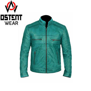 Chaqueta de cuero ajustada corta para mujer hecha a medida al por mayor abrigo bomber de calle de nuevo estilo con bolsillos con cremallera y cuello levantado - Product Image 4