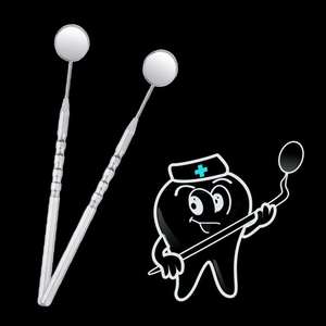 Espejo de inspección dental, herramienta de limpieza de dientes, espejo dental de acero inoxidable - Product Image 4