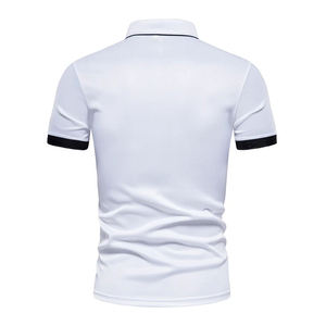 Casual Men's Cotton for Shirts Summer 2024 Short-Sleeved Printed Breathable Solid Jersey <b>Fabric</b> High Street Fashionable Style - Product Image 4