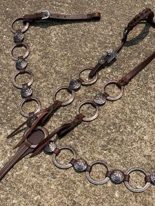 ชุดแทคหนังตะวันตกคุณภาพสูงสำหรับการขี่ม้าอุปกรณ์ฝึกสวมใส่สบายทนทานมีปลอกคอบังเหียนหน้าอกสำหรับกลางแจ้ง - Product Image 5