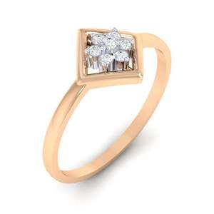 Anillo de Hombre Certificado de Oro Amarillo de 18K con Diamantes de Corte Esmeralda Radiante de 0.07ct, Calidad de Diamante IJ-SI, Diseño Cubano, para Promesas - Product Image 3