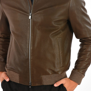 Durable Windproof <b>Men</b> <b>Leather</b> <b>Jacket</b> Top Quality Hot Sales Male Best Design <b>Men</b> Clothing With Competitive <b>Jackets</b> - Product Image 3
