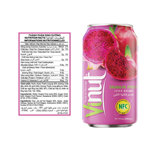 Jus de fruit du dragon 330ml Boisson sans sucre Fabricant OEM ODM Marque privée - Product Image 2
