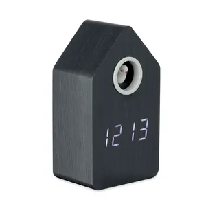 Réveil créatif en forme d'oiseau coucou en MDF, horloges de bureau et de table, articles de merchandising - Product Image 6