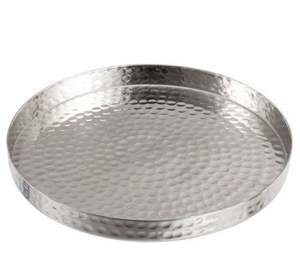 Plateaux de service ronds en acier inoxydable argenté, dernier design, pour chocolats, desserts, plats sucrés - Product Image 5