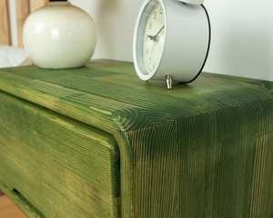 Mesita de Noche Flotante de Madera Ecológica Moderna Hecha a Mano con 2 Cajones de Almacenamiento para Decoración de Muebles de Dormitorio - Product Image 3