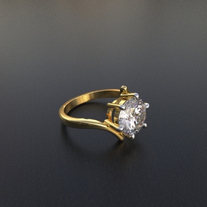 Avarta Jewellery Bague solitaire en diamant cultivé en laboratoire de 2 carats - Product Image 6