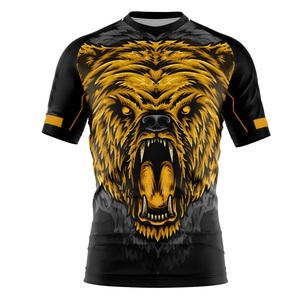 High Quality OEM Design Sports Compression <b>Rash</b> <b>Guard</b> Full Custom Sublimation MMA <b>Rash</b> <b>Guard</b> Top Quality <b>Bjj</b> Protection - Product Image 3