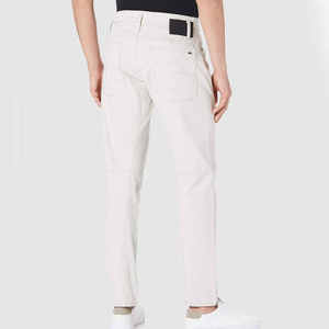 Mode empilé Denim jean pour hommes couleur décoloration preuve respirant léger jean hommes lisière maigre jambe droite Pent - Product Image 2