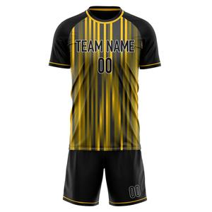 Uniforme de football unisexe 100% polyester Ensembles personnalisés OEM les plus populaires Expédition rapide Quantité en vrac Vêtements de football respirants - Product Image 4